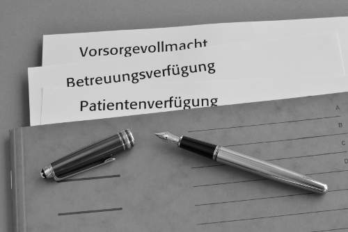 Vorsorgevollmacht, Betreuungsverfügung, Patientenverfügung